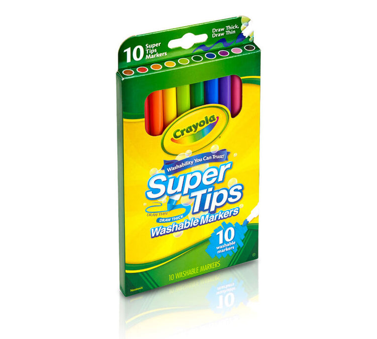 Crayola Super Tips Washable Markers (10pcs)