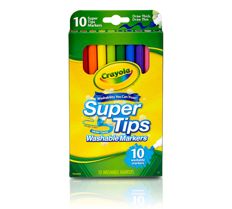 Crayola Super Tips Washable Markers (10pcs)