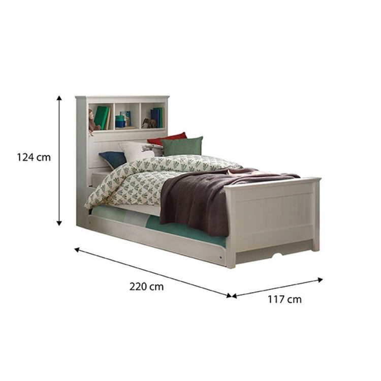 [Pre-Order] Snoozeland Jack Super Single Bed Frame with Pull Out Single Raising Trundle