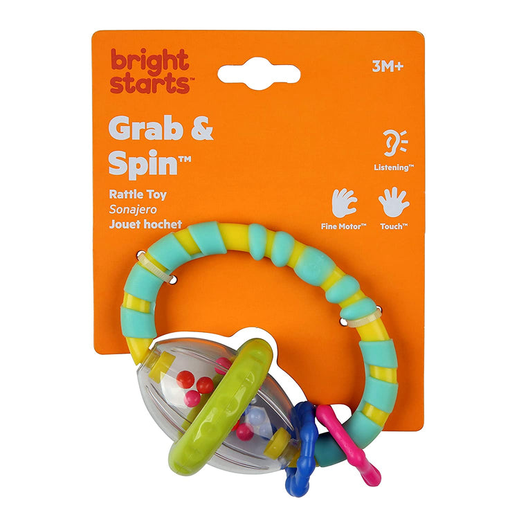 Bright Starts Grab & Spin Rattle Toy (3m+)