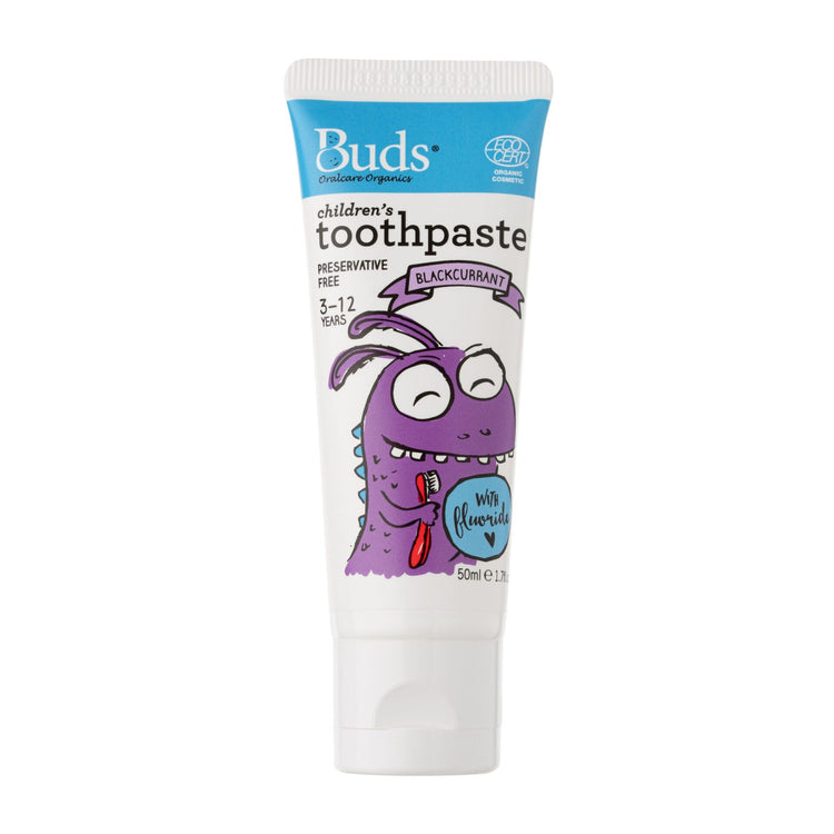 Buds Children's Toothpaste With Fluoride 3-12y 50ml