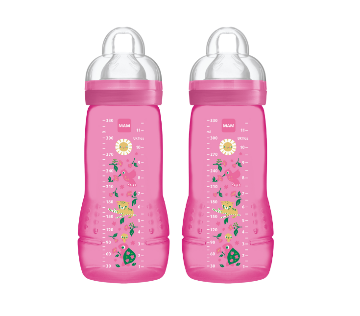 MAM Easy Active Baby Bottle 330ml Twin Pack