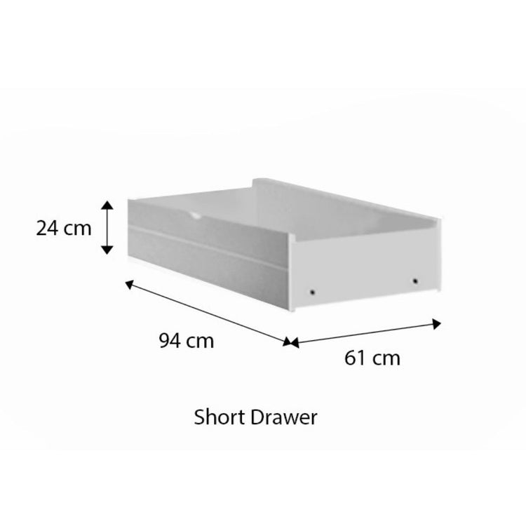 [Pre-Order] Snoozeland Jack Super Single Bed Frame with Underbed 2 Short Drawers