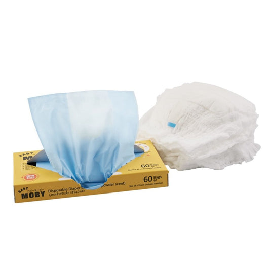 MOBY Disposable Diaper Bags 60 Pcs
