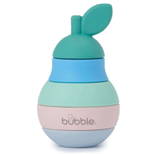BUBBLE Silicone Stacking Teether - Pear