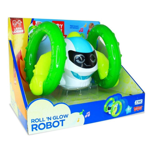Hap-P-Kid Little Learner Roll n Glow Robot (12m+)