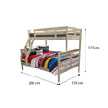 [PRE-ORDER] Snoozeland Huckleberry Super Single over Queen Bunk Bed with Pull Out Single Raising Trundle