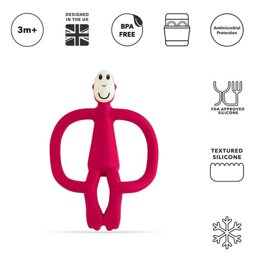 Matchstick Monkey Teething Toy - Red