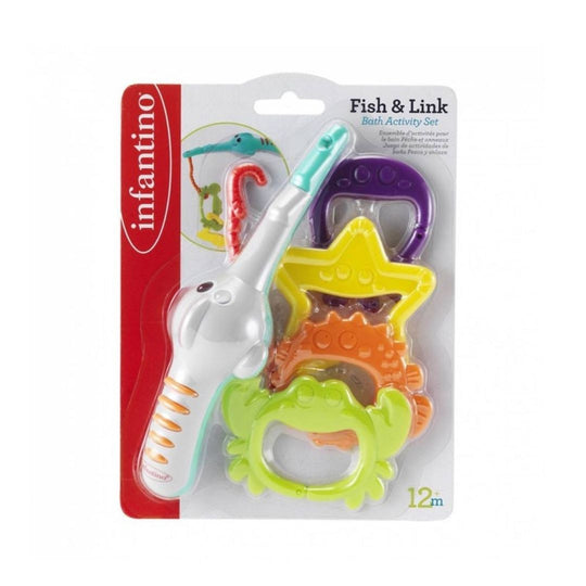 Infantino Fish & Link Bath Activity Set