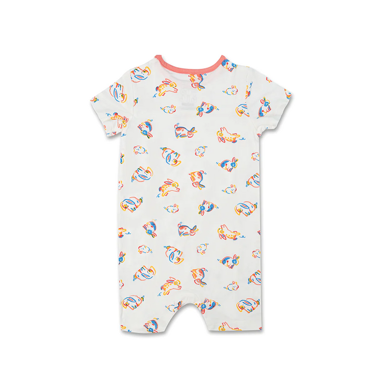 Not Too Big Bamboo Romper (Bunny)