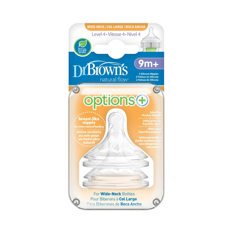 Dr Brown's Options+ Wide Neck Teats (2pcs)