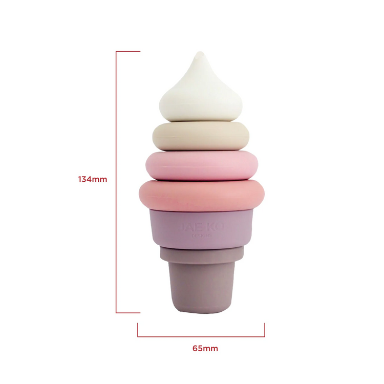 Jae Ko Silicone Ice Cream Stacking Toy