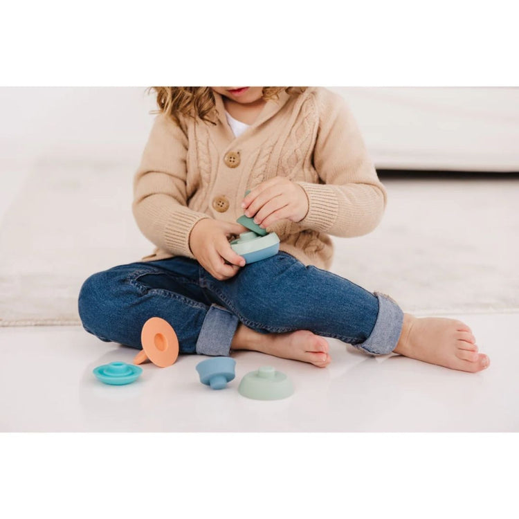 BUBBLE Silicone Stacking Teether - Apple