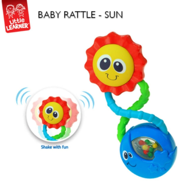 Hap-P-Kid Little Learner Baby Shake Rattle - Sun (6m+)