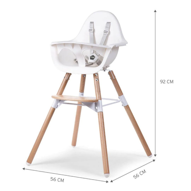 Childhome Evolu 2 High Chair Natural/White