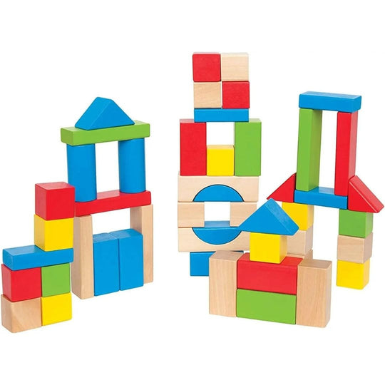 Hape Maple Wood Kids Building Blocks (12m+)