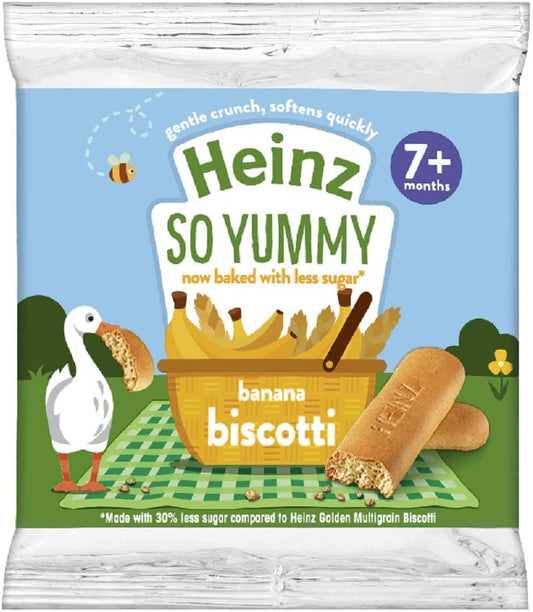 Heinz So Yummy Banana Biscotti (7m+)