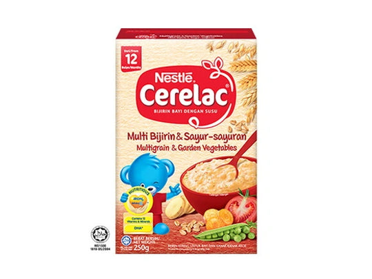 Nestle Cerelac Multi-Grain & Garden Vegetables 12m+ (250g)