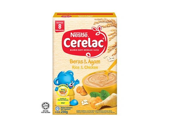 Nestle Cerelac Rice & Chicken 8m+ (250g)