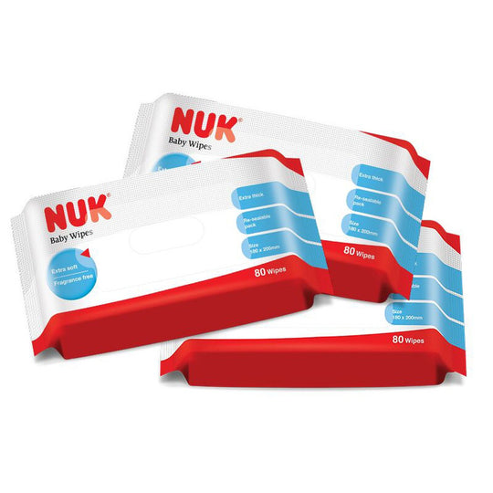 Nuk Baby Wipes (80 wipes x 3 packets)