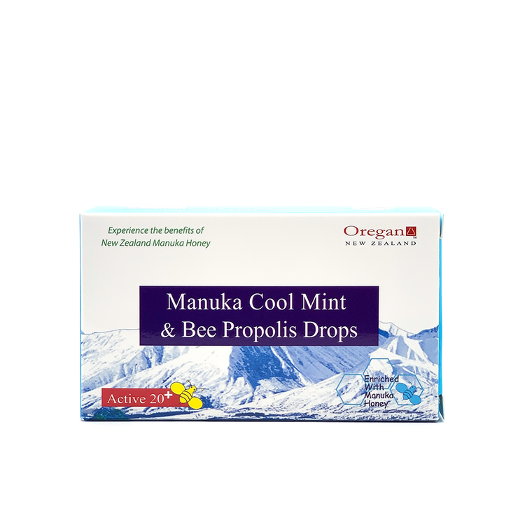 Oregan Active 20+ Manuka Cool Mint & Bee Propolis Drops